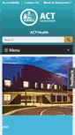 Mobile Screenshot of health.act.gov.au