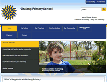 Tablet Screenshot of giralangps.act.edu.au