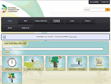 Tablet Screenshot of nationalarboretum.act.gov.au