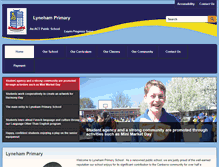 Tablet Screenshot of lynehamps.act.edu.au