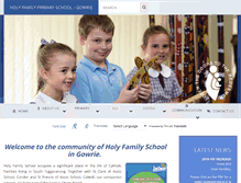 Tablet Screenshot of holyfamily.act.edu.au