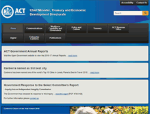 Tablet Screenshot of cmd.act.gov.au