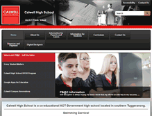 Tablet Screenshot of calwellhs.act.edu.au