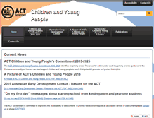 Tablet Screenshot of children.act.gov.au