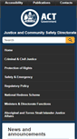 Mobile Screenshot of justice.act.gov.au