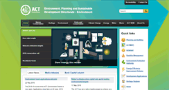 Desktop Screenshot of environment.act.gov.au