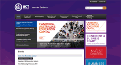 Desktop Screenshot of business.act.gov.au