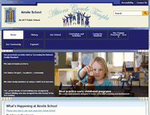 Tablet Screenshot of ainslies.act.edu.au