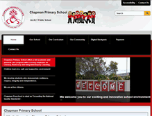 Tablet Screenshot of chapmanps.act.edu.au