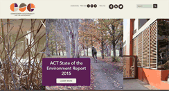 Desktop Screenshot of envcomm.act.gov.au