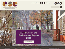 Tablet Screenshot of envcomm.act.gov.au