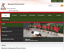 Tablet Screenshot of macquarieps.act.edu.au