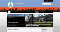 Desktop Screenshot of canberrahs.act.edu.au