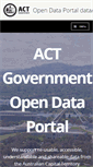 Mobile Screenshot of data.act.gov.au