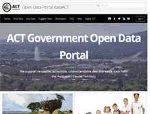 Tablet Screenshot of data.act.gov.au