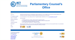 Desktop Screenshot of pco.act.gov.au