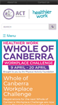 Mobile Screenshot of healthierwork.act.gov.au